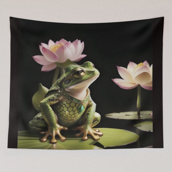 Item preview, Wizard Frog on a Lily Pad designed and sold by PrimoGeometry.