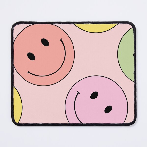 Item preview, Groovy Retro Smiley Face Pattern Pink designed and sold by ArtMeetsPizza.