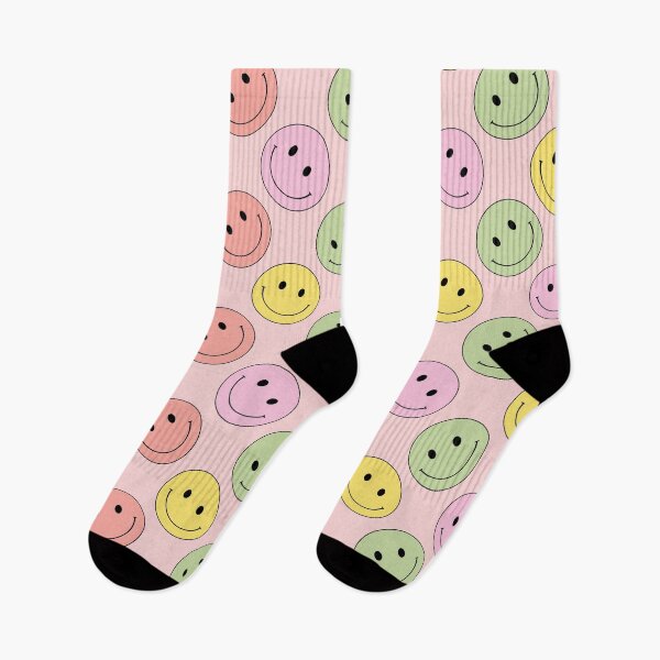Item preview, Groovy Retro Smiley Face Pattern Pink designed and sold by ArtMeetsPizza.