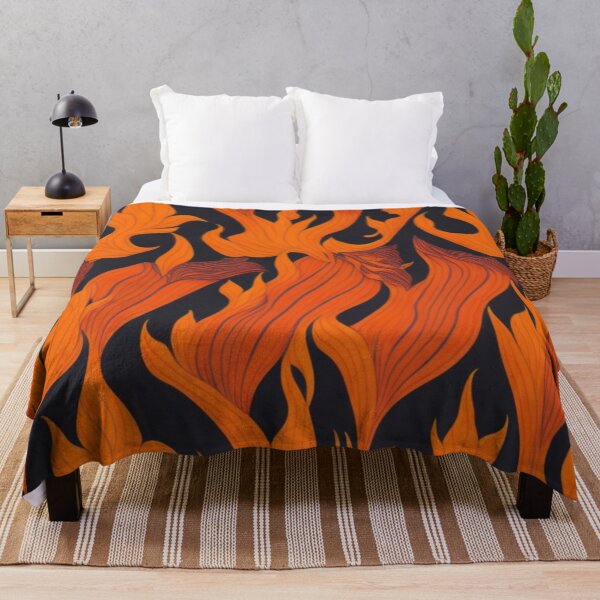Item preview, Impresión de diseño de patrón de llamas de fuego designed and sold by randomtdesigns.