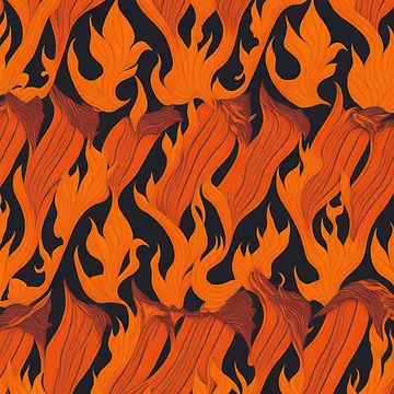 Artwork thumbnail, Fire Flames Pattern Design Print by randomtdesigns