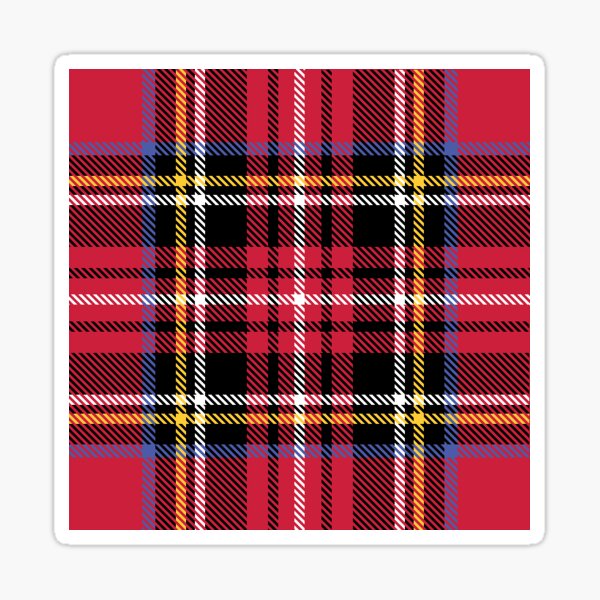 Red Tartan Plaid Sticker