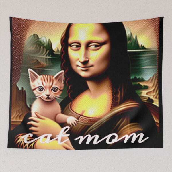 Item preview, Mona Lisa's cat designed and sold by Roxburylane.