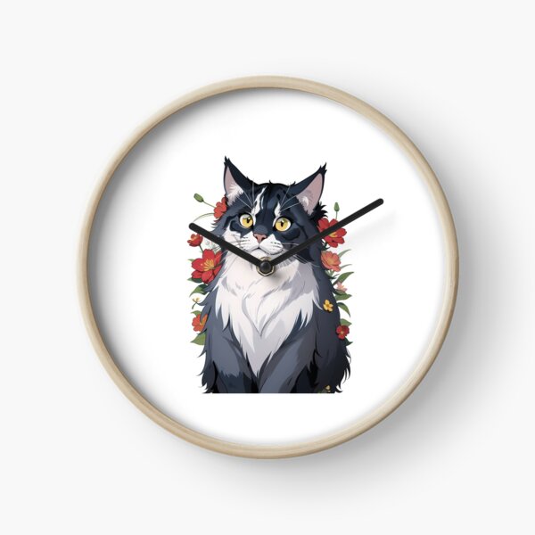 Item preview, Floral Maine Coon's Splendor designed and sold by VerdantCreature.