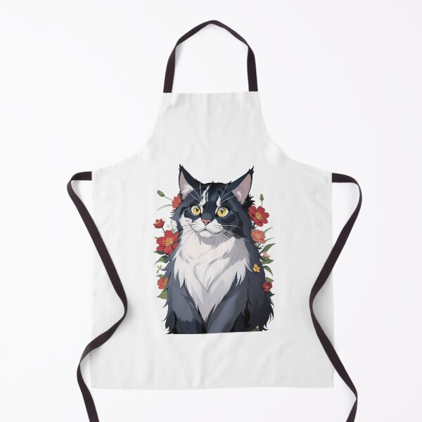 Item preview, Floral Maine Coon's Splendor designed and sold by VerdantCreature.