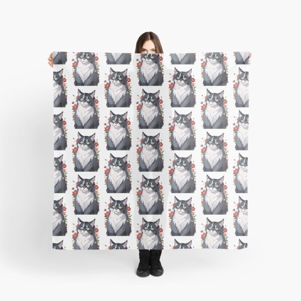 Item preview, Floral Maine Coon's Splendor designed and sold by VerdantCreature.