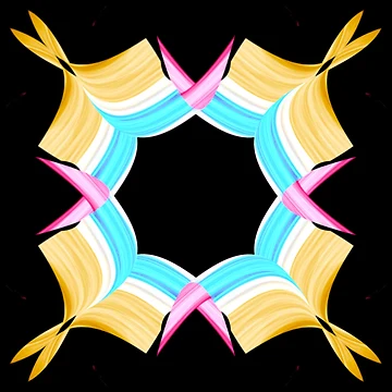 Artwork thumbnail, yellow flower pattern by Meo Design