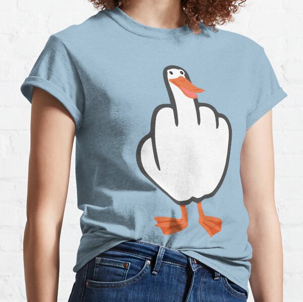 Funny Middlefinger Duck You Saying Gift Present' Organic Short