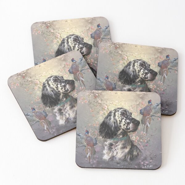 Item preview, English Setter With Pheasants,  Art designed and sold by TammyHunterArt.