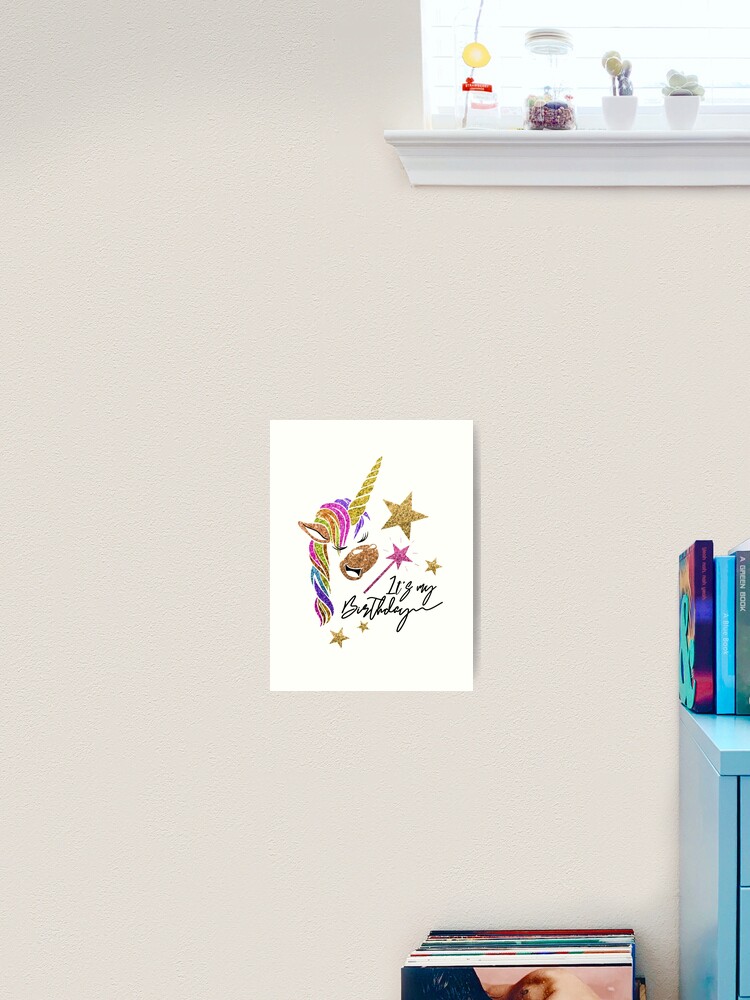 Glitter Unicorn Wall Sticker