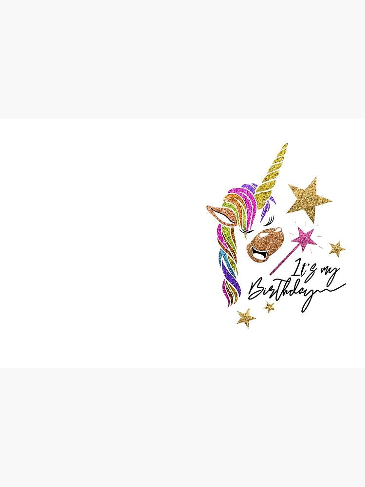 Glitter Unicorn: It's My Birthday - Birthday Gifts For Girls Art