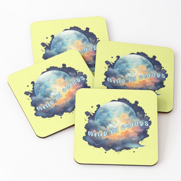 Item preview, Cloudy Moon - yellow mind in clouds designed and sold by Nioon.