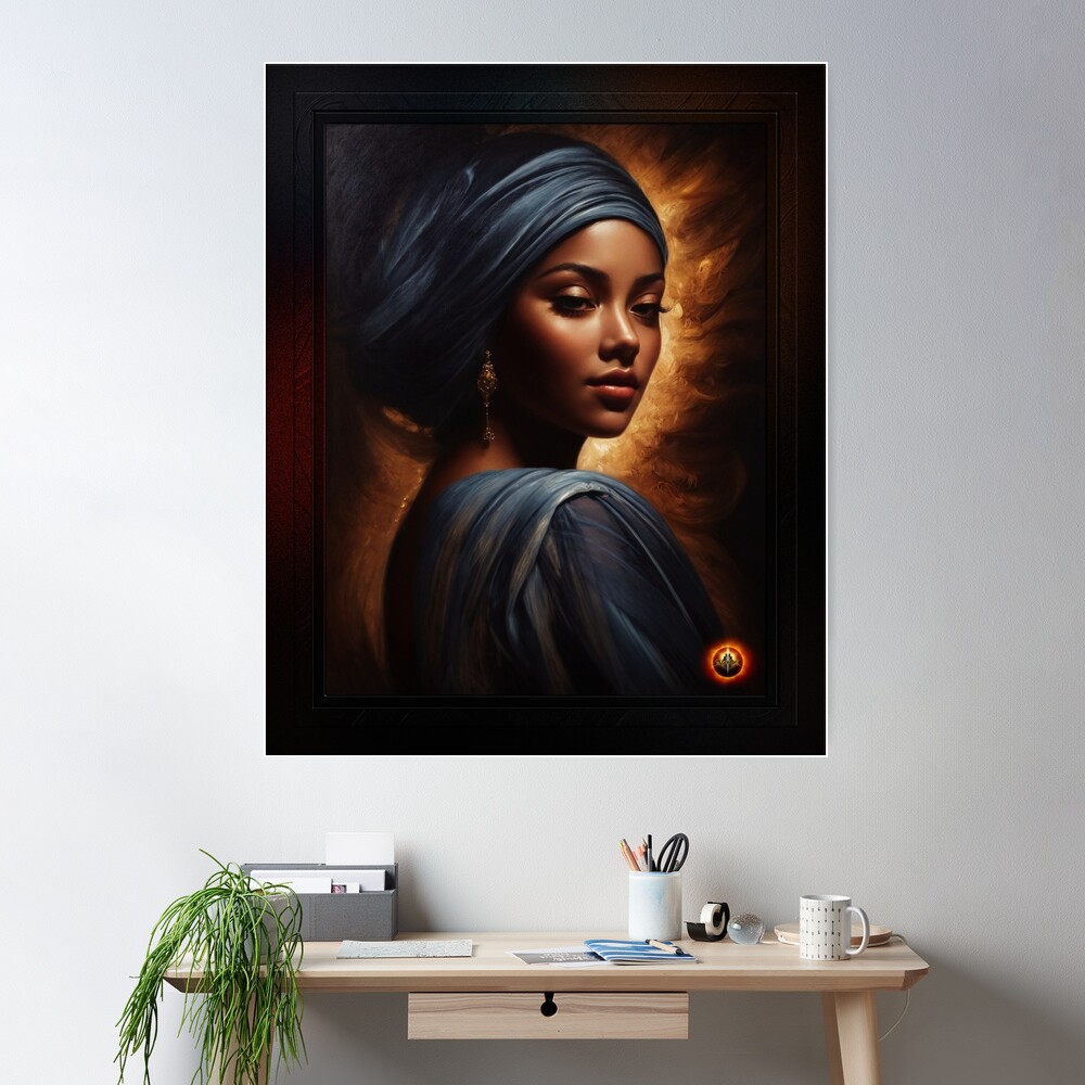 Portrait Of Xzandia Alluring AI Concept Art by Xzendor7 Wall Decor Poster