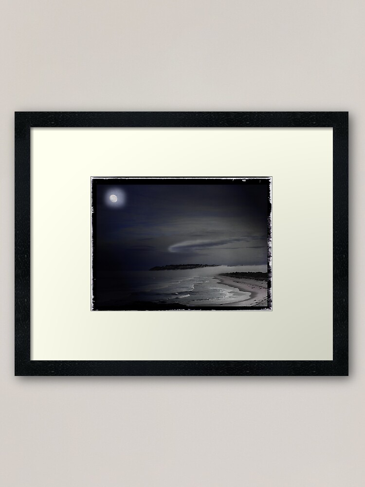 Alternate view of St Kilda Moon - Dunedin NZ Framed Art Print