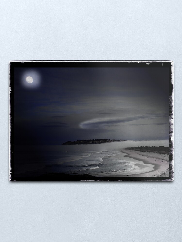Alternate view of St Kilda Moon - Dunedin NZ Metal Print