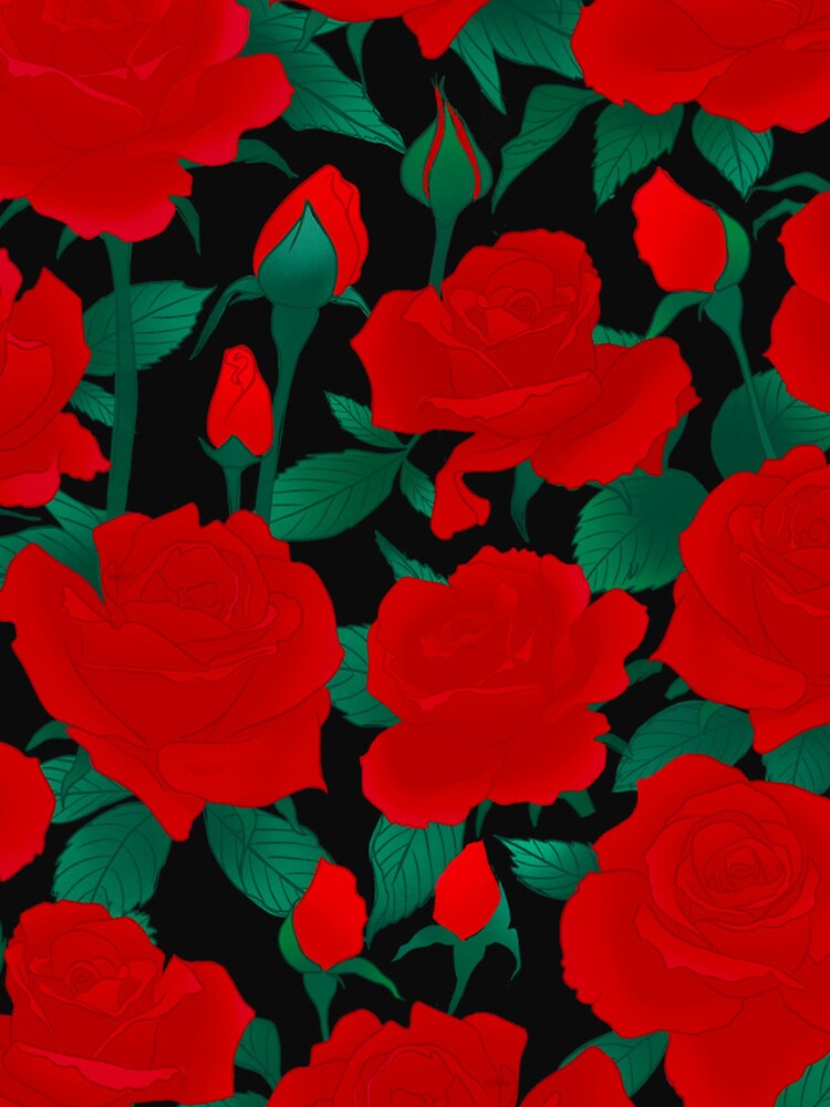 Thumbnail 5 of 5, iPhone Case, Red Roses designed and sold by Alysaillu.