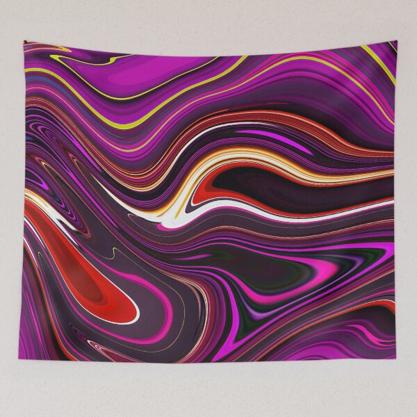 Item preview, Purple liquid paint marble pattern designed and sold by 1Celery.