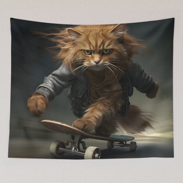 Item preview, Skater Cat designed and sold by andrei-v2k.