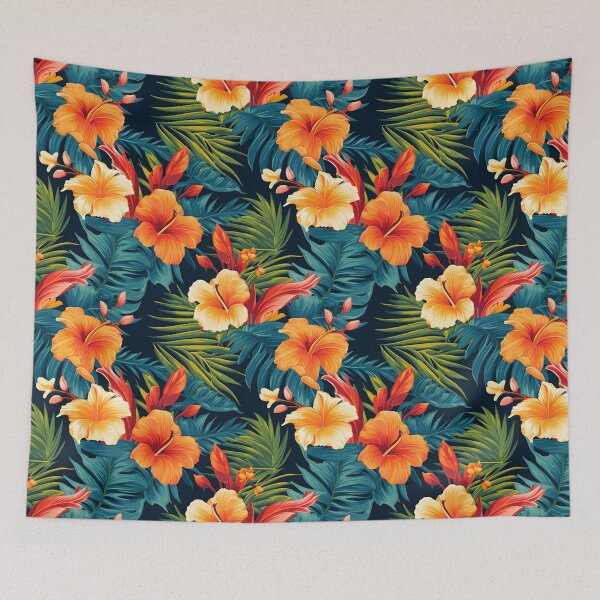 Item preview, Tropical Flowers Pattern 6 designed and sold by DigitalPatternx.