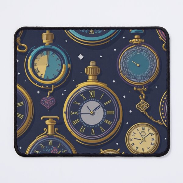 Item preview, Cosmic Vintage Pocket Watch Pattern Design Print designed and sold by randomtdesigns.
