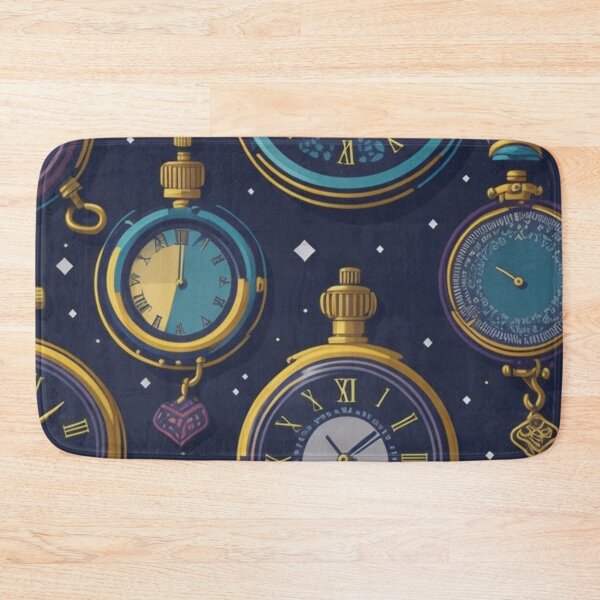 Item preview, Cosmic Vintage Pocket Watch Pattern Design Print designed and sold by randomtdesigns.