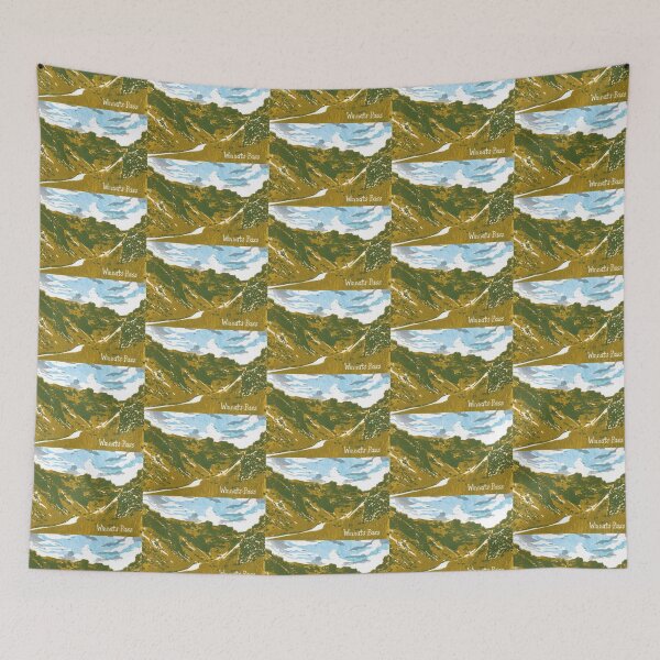 Item preview, Winnats Pass, Castleton, Derbyshire, England Landscape Linocut designed and sold by louweasely.