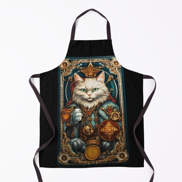 Item preview, Cat tarot Magician  designed and sold by VintageLineArt.