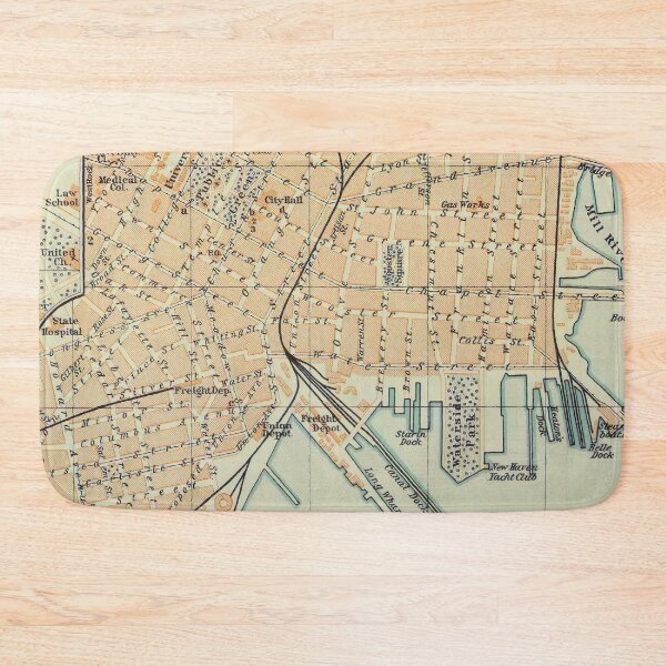 Item preview, Vintage Map of New Haven Connecticut (1904) designed and sold by BravuraMedia.