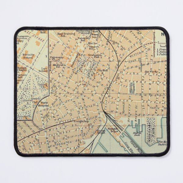 Item preview, Vintage Map of New Haven Connecticut (1904) designed and sold by BravuraMedia.
