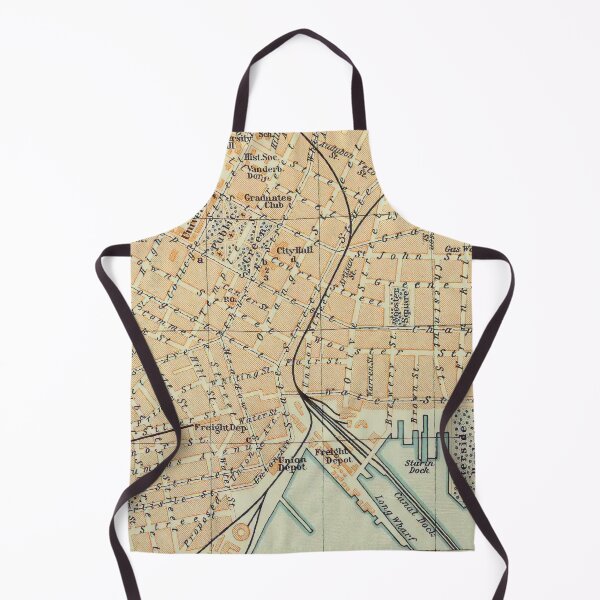 Item preview, Vintage Map of New Haven Connecticut (1904) designed and sold by BravuraMedia.