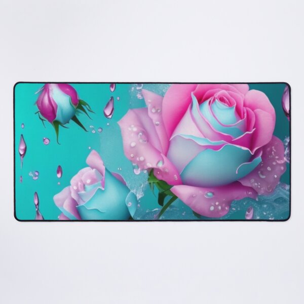 Item preview, Floating pink and blue roses. designed and sold by TenderSoar.