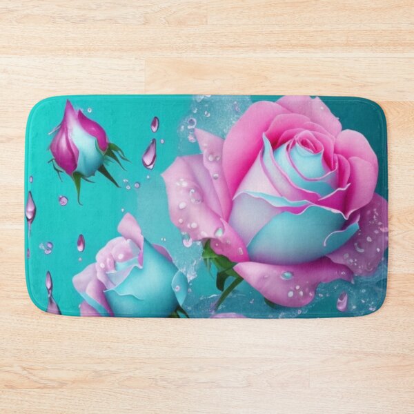 Item preview, Floating pink and blue roses. designed and sold by TenderSoar.