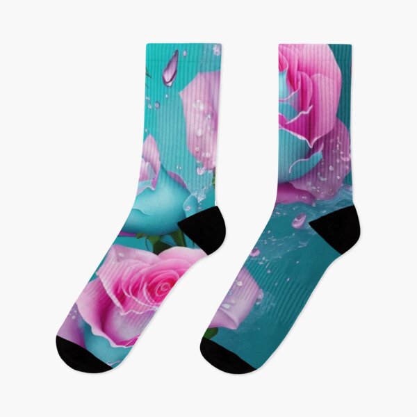 Item preview, Floating pink and blue roses. designed and sold by TenderSoar.