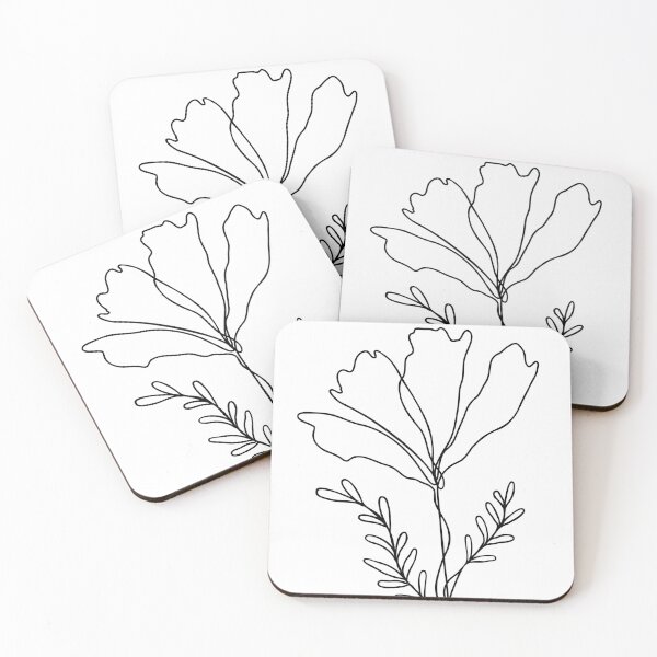 Item preview, Wildflower Botanical One Line Drawing designed and sold by RachelFCreative.