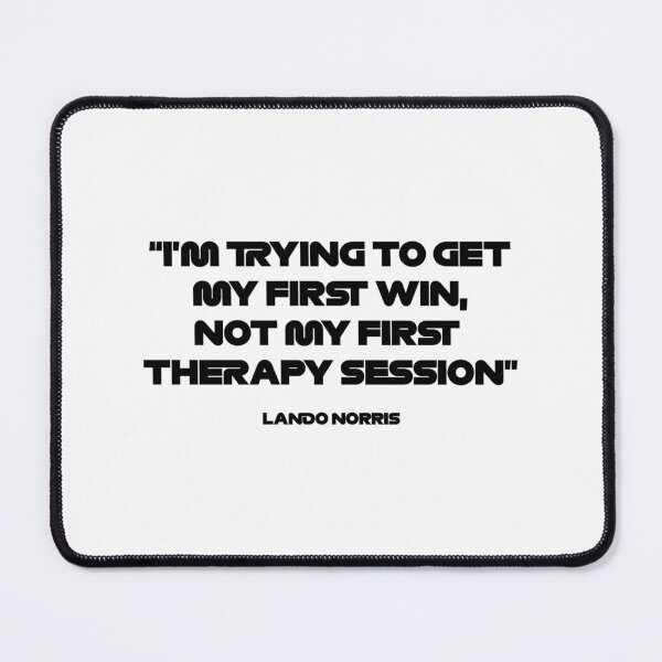 Item preview, Lando Norris first win not my first therapy session designed and sold by GabbasGallery.