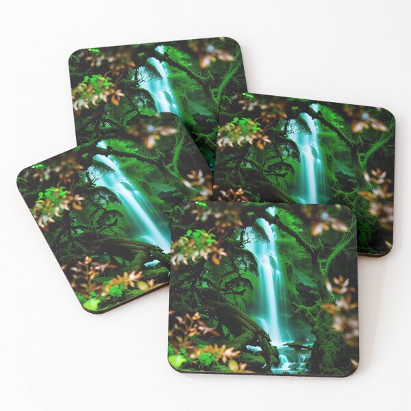 Artikelvorschau, A beautiful lush Fairycore Elf forest entworfen und verkauft von PixieDustAIArt.