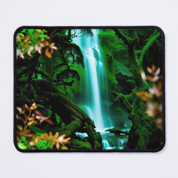 Item preview, A beautiful lush Fairycore Elf forest designed and sold by PixieDustAIArt.