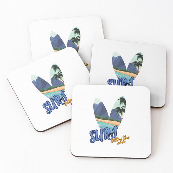 Item preview, Unisex T-Shirt Surf ,follow the wave, sticker surf, designed and sold by NinaCreator.