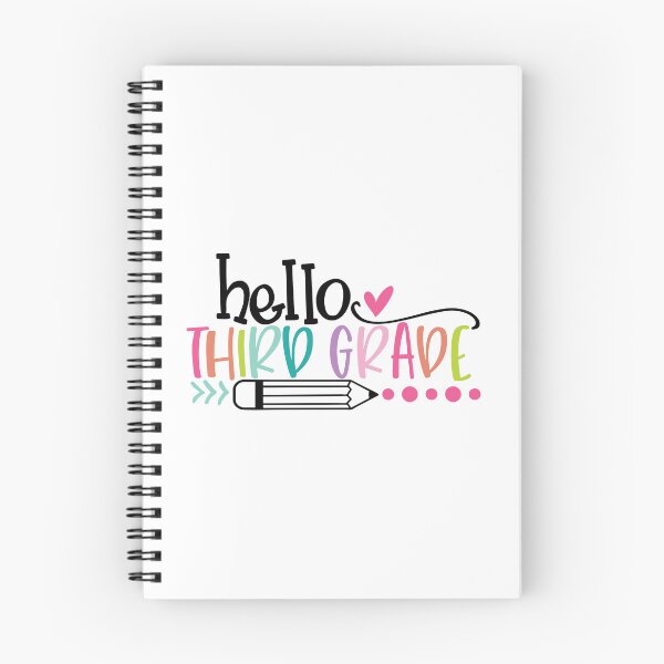 Item preview, Hello Third Grade - Fun and Colorful School Gift designed and sold by OneLineStyle.