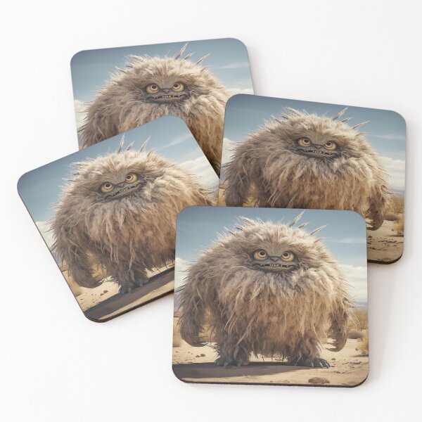Item preview, Friendly Monster, fluffy fantasy creature: Tumbleweed. designed and sold by Verona-AI-Art.