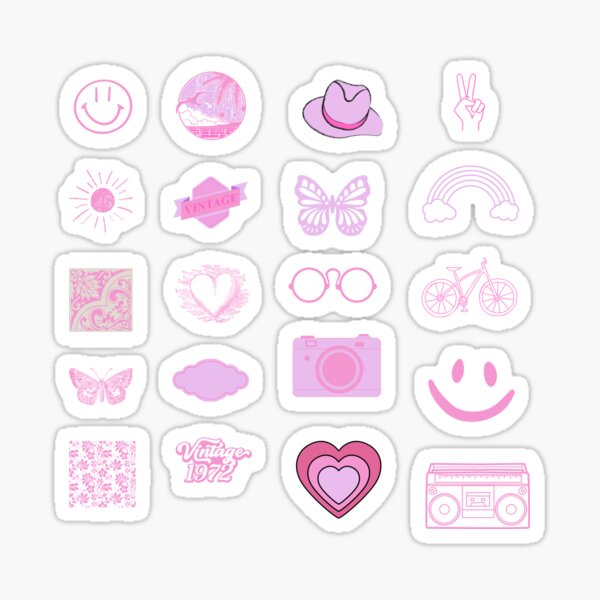 Purple Aesthetic Sticker Pack Magnet for Sale by ashleysteinerr