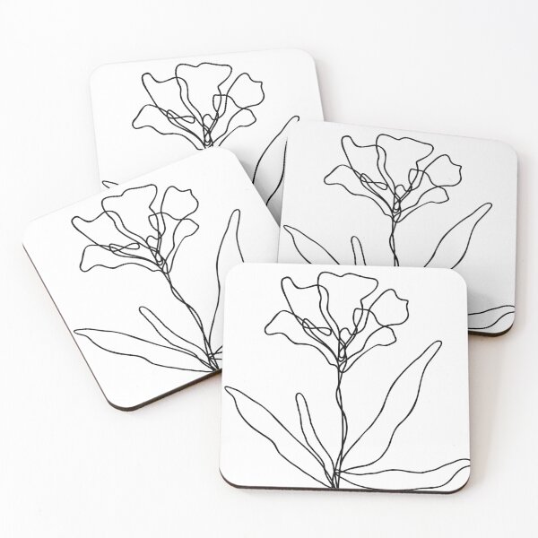 Item preview, Wildflower Botanical One Line Drawing designed and sold by RachelFCreative.