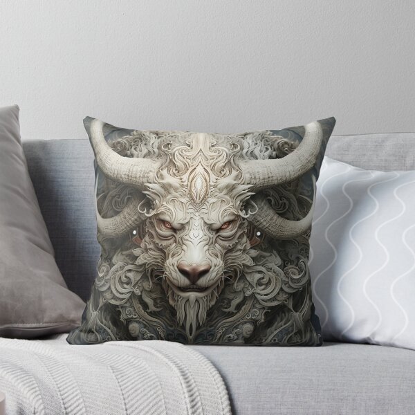 Item preview, Chimera, ornate horned beast creature design.  designed and sold by Verona-AI-Art.