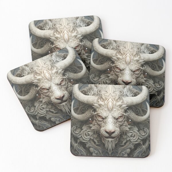 Item preview, Chimera, ornate horned beast creature design.  designed and sold by Verona-AI-Art.