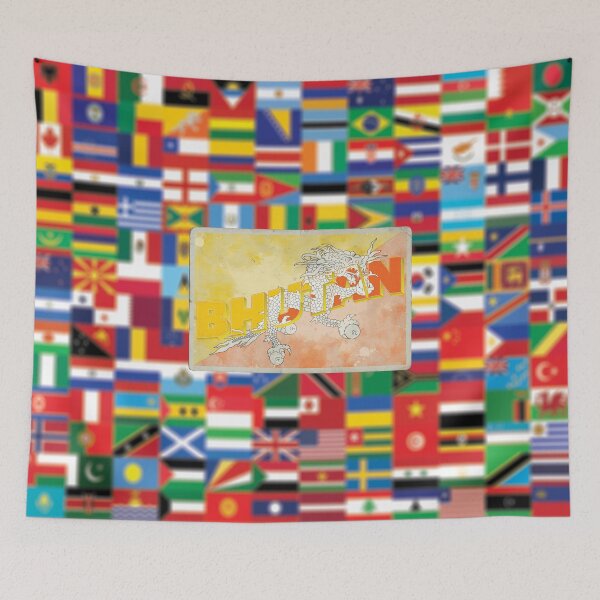 Item preview, Bhutan Vintage style retro souvenir designed and sold by DeveloperProp0.