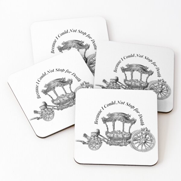 Item preview, Because I Could Not Stop For Death Poem by Emily Dickinson  designed and sold by Feather n'  Ink.