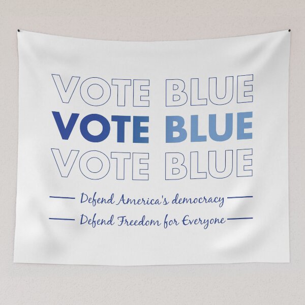 Item preview, Vote blue vote blue vote blue designed and sold by Politics-Corner.