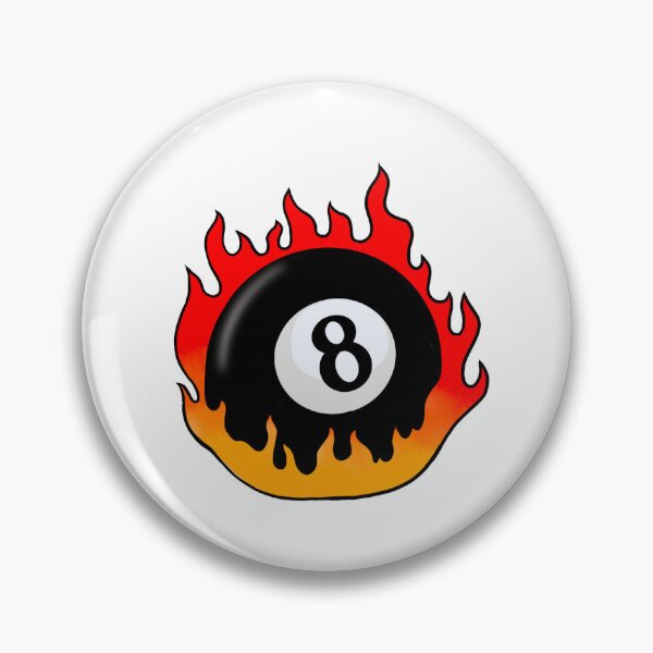 Item preview, 8ball on fire designed and sold by blusgallaryy.