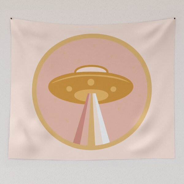 Item preview, Pink and Gold UFO designed and sold by debward76.