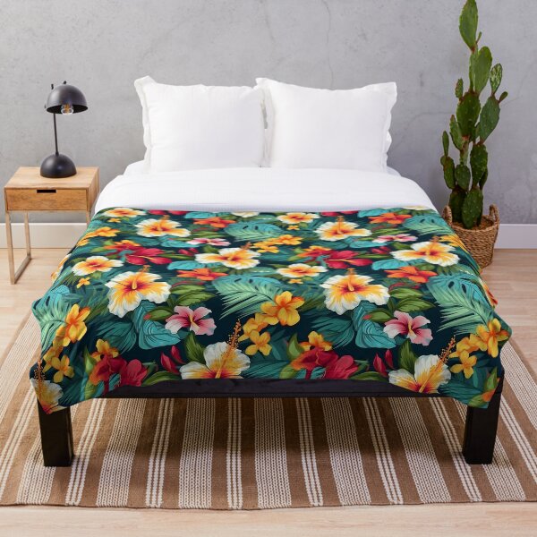 Item preview, Tropical Flowers Pattern 17 designed and sold by DigitalPatternx.